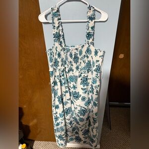 Emma & Michele Blue Floral Midi Dress